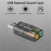 External Sound Card 10PCS USB 5.1 Sound Card CM108 External Independent Drive-Free Plug and Play for Windows, Mac,Desktop view 2
