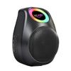 RICHJOY Bluetooth Speaker Powerful Crystal Clear Sound Dual Pairing Wireless Speaker with LED Lights Support FM Radio/TF Card/AUX Playback Player, for Outdoor/Home/Party,Gift Ideas (Black) view 1