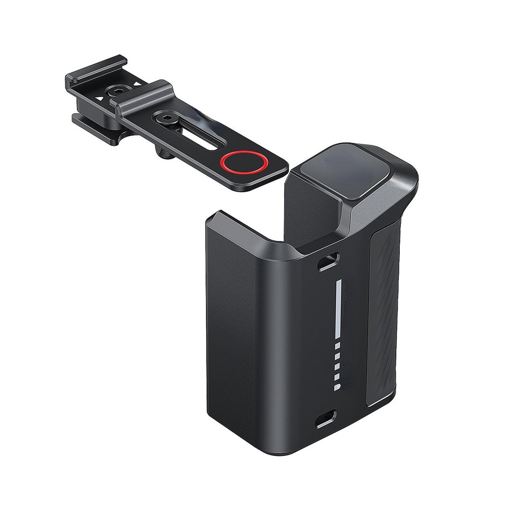 Lightweight Metal Handheld Grip Compatible with Multiple Series of Action Cameras, with Modular Design (Black)