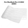 13.6" Ultra Thin Transparent TPU Keyboard Cover for MacBook Pro 13 2022 A2681 view 2