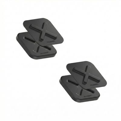 DELTAHUB HoldX Magnetic Mount - Universal Phone & External Drive Holder for Laptops, Desks | Strong Magnetic Stand for SSDs, HDDs & Mobile Device (Black 2-Pack)