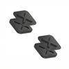DELTAHUB HoldX Magnetic Mount - Universal Phone & External Drive Holder for Laptops, Desks | Strong Magnetic Stand for SSDs, HDDs & Mobile Device (Black 2-Pack) view 1