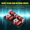 Pissente Speaker Crossover, 2Pcs 2 Unit Audio Frequency Divider Hi Fi Sound Filter Module Board for Treble Bass with Wire Wound Ceramic Resistor view 3