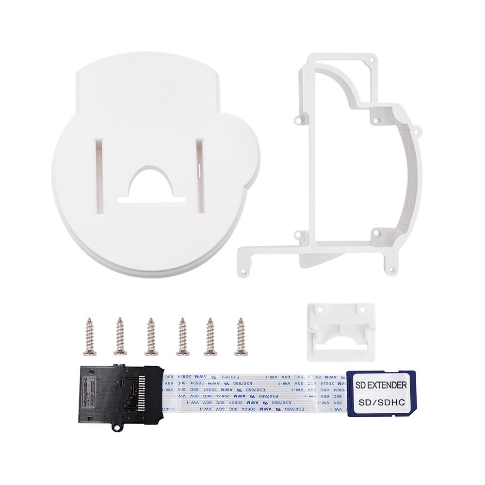 Optical Drive Emulator with SD Card Adapter Compatible with NGC DOL-001/DOL-101,Plug - and - Play, 1TB SD Card Support (White gcloader Bracket)