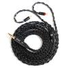 1.5m/4.92ft IEM Cable, KBEAR ST12 MAX 8-strand 4N OFC Silver-plated Upgraded Earphone Cable, 14 Core Earbuds Headphone Extension Wire, in Ear Monitor Cord for Audiophile Musician ( Black, 2PIN 3.5MM) view 1