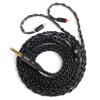 1.5m/4.92ft IEM Cable, KBEAR ST12 MAX 8-strand 4N OFC Silver-plated Upgraded Earphone Cable, 14 Core Earbuds Headphone Extension Wire, in Ear Monitor Cord for Audiophile Musician (Black, 2PIN 4.4MM) view 1