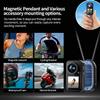 Mini Action Camera 4K Dual Screen,128G Waterproof Motorcycle Cameras, Wearable POV Chest Camera,Thumb Sports Cam,WiFi App Remote Control for Running Cycling Swimming Hiking Adventures Motorcycle view 2