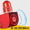 EOKHEOY Wireless Alarm Siren 0.31Mile Range Multitone 120dB Loud Horn Waterproof Security Siren for Industry Business Home Shop Hotel School AC110-120V view 3