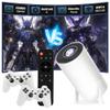 XIXIMENG M300 PRO Mini Projector with 2 Controller,15000+ Games 14 Emulators Portable Smart Projector with WiFi and Bluetooth,Android 11 Game Projectors,Auto Focus & Keystone,RK3326 Chip,180Rotation view 1