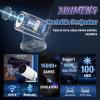 XIXIMENG M300 PRO Mini Projector with 2 Controller,15000+ Games 14 Emulators Portable Smart Projector with WiFi and Bluetooth,Android 11 Game Projectors,Auto Focus & Keystone,RK3326 Chip,180Rotation view 2