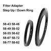 Camera Lens Filter Adapter Ring Step Up or Down Ring Metal for 58mm Lens - 43 46 49 52 55 62 67 72 77 82mm UV ND CPL Lens Hood Excellent(58 Lens - 67 Filter) view 2