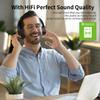 ANCAMITA Noise Cancelling Headphones, 50 Hours Wireless On Ear Headphones, Foldable Headphones, HiFi deep bass, Customized EQA, Multi Language Translation, Suitable for Travel, Work view 2
