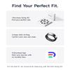 HOU AI Smart Ring [Subscription-Free], Micro-crystalline Ceramic Sleep Tracker, AI Health Insights, 24/7 Comfort Wear, SpO2 & Stress Monitor - Ceramic Black, Size 6 view 2