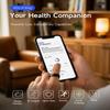 HOU AI Smart Ring [Subscription-Free], Micro-crystalline Ceramic Sleep Tracker, AI Health Insights, 24/7 Comfort Wear, SpO2 & Stress Monitor - Ceramic Black, Size 6 view 3