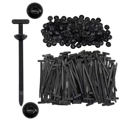 Cable Tie Buckle,Uv Resistant Car Zip Ties Clips,Self Locking Cable Strap,Heavy-Duty Self-Locking Nylon Zip Ties (200)
