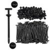 Cable Tie Buckle,Uv Resistant Car Zip Ties Clips,Self Locking Cable Strap,Heavy-Duty Self-Locking Nylon Zip Ties (200) view 1