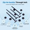 Cable Tie Buckle,Uv Resistant Car Zip Ties Clips,Self Locking Cable Strap,Heavy-Duty Self-Locking Nylon Zip Ties (200) view 3