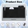 3-Pocket Organizer Mouse Holder for Laptop Stick on External Hard Drive SSD Holder Sleeve Computer Accessories Stick on Pouch Organizer Adhesive Pocket Storage Sleeve for Mouse HDD SSD Cables view 2