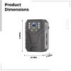 Machify Law Enforcement 2K Body Cam, 170 Wide Angle, Ir Night Vision, 128G Storage, Ip66 Waterproof view 3