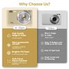 Digital Camera, 2026 FHD 4K Autofocus Digital Camera with 64GB SD Card 16X Digital Zoom, Gold Cameras for Photography Portable Compact Point and Shoot Camera for Teens Adult Kids Gift view 2