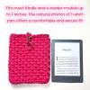 Handmade Crochet Kindle Cover with Heart Snap | Durable T-Shirt Yarn Tablet Sleeve | Protective E-Reader Case for Kindle Paperwhite, Oasis & Fire | Gift for Book Lovers, Travel & Everyday Use view 2