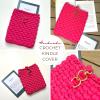 Handmade Crochet Kindle Cover with Heart Snap | Durable T-Shirt Yarn Tablet Sleeve | Protective E-Reader Case for Kindle Paperwhite, Oasis & Fire | Gift for Book Lovers, Travel & Everyday Use view 3