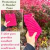 Handmade Crochet Kindle Cover with Heart Snap | Durable T-Shirt Yarn Tablet Sleeve | Protective E-Reader Case for Kindle Paperwhite, Oasis & Fire | Gift for Book Lovers, Travel & Everyday Use view 4