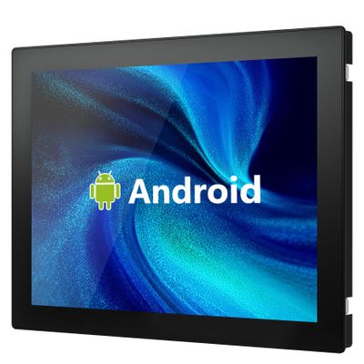 NORQIN 15 inch Android 14 Industrial Embedded Interactive Touchscreen Panel PC,Capacitive Multi-Touch Tablet with Front IP65 Monitor,WiFi & BT,HDMI/USB Ports for Kiosks,Factory(8GB RAM,128GB SSD)