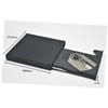 ASAKKURA Portable External DVD CD Drive USB Interface Compatible with Windows to Plug and Play Optical Rw Disk Reader for Laptop Desktop Black view 2