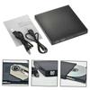 ASAKKURA Portable External DVD CD Drive USB Interface Compatible with Windows to Plug and Play Optical Rw Disk Reader for Laptop Desktop Black view 3