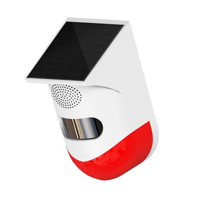 HOLIDYOYO Solar Outdoor Infrared Alarm Sensor with Solar Power Automatic Night Induction Large Volume Buzzer for Home Security and Outdoor Protection