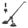 ROZOER 6 Inch Suction Cup Car Mount for Insta360 X5/X4/X3/X2/X/One RS/R/Osmo 360 with 59" Extendable Selfie Stick  Capture Cinematic, Drone-Style Shots for Action Cameras view 1