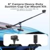 ROZOER 6 Inch Suction Cup Car Mount for Insta360 X5/X4/X3/X2/X/One RS/R/Osmo 360 with 59" Extendable Selfie Stick  Capture Cinematic, Drone-Style Shots for Action Cameras view 2