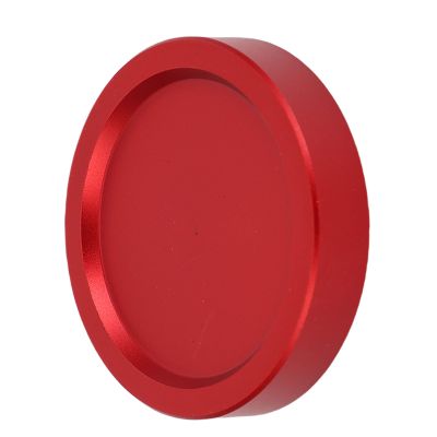 ASHATA M48x0.75mm Threaded Lens Dust Cap, Aluminum Alloy CNC Metal Eyepiece Cover for Telescopes Cameras, Red