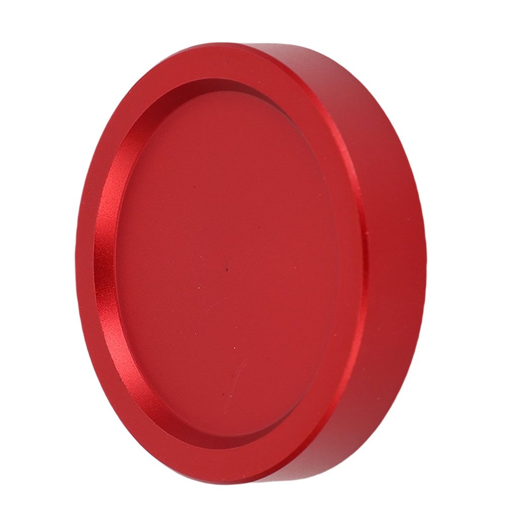 ASHATA M48x0.75mm Threaded Lens Dust Cap, Aluminum Alloy CNC Metal Eyepiece Cover for Telescopes Cameras, Red