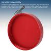 ASHATA M48x0.75mm Threaded Lens Dust Cap, Aluminum Alloy CNC Metal Eyepiece Cover for Telescopes Cameras, Red view 3