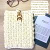 Handmade Crochet Kindle Cover with Heart Snap  Soft & Durable T-Shirt Yarn Case  Protective Sleeve for Kindle Paperwhite, Oasis & e-Readers  Gift for Book Lovers  AmazinGracieStudio view 3