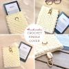 Handmade Crochet Kindle Cover with Heart Snap  Soft & Durable T-Shirt Yarn Case  Protective Sleeve for Kindle Paperwhite, Oasis & e-Readers  Gift for Book Lovers  AmazinGracieStudio view 4
