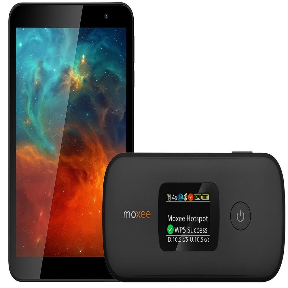 Q Link Wireless Scepter 8 Tablet and Moxee Mobile Hotspot Bundle, 10GB 5G Data Service Included
