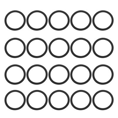 20Pcs Speaker Sealing Gasket EVA Shock Proof Anti Slip Noise Reduction Seal Washer for Portable Speaker Subwoofer