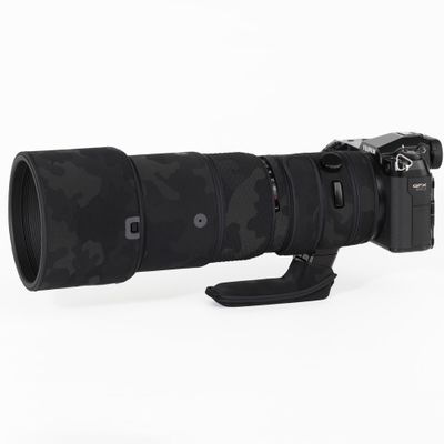 CHASING BIRDS Lens Camouflage Waterproof Coat for FUJIFILM GF 500mm F5.6 R LM OIS WR Rainproof Lens Protective Cover Version IV (Shadow Black)