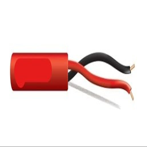 43111104 Fire Alarm Cable, 16/2 Solid Unshielded FPLR Riser Rated, 1000 ft Red Pull Box