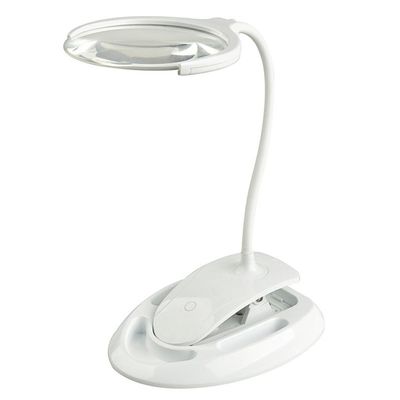Rechargeable Second Level Brightness Optical Lens LED Lamp Desktop Clip Reading Magnifying Glass