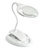 Rechargeable Second Level Brightness Optical Lens LED Lamp Desktop Clip Reading Magnifying Glass view 2