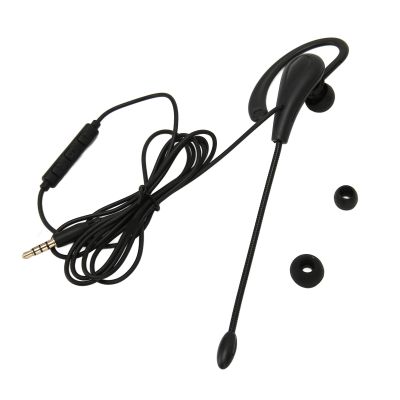 Keenso Single Ear Headset with Noise Cancelling Monaural Design for Insurance AgentsBlack (Type-C)