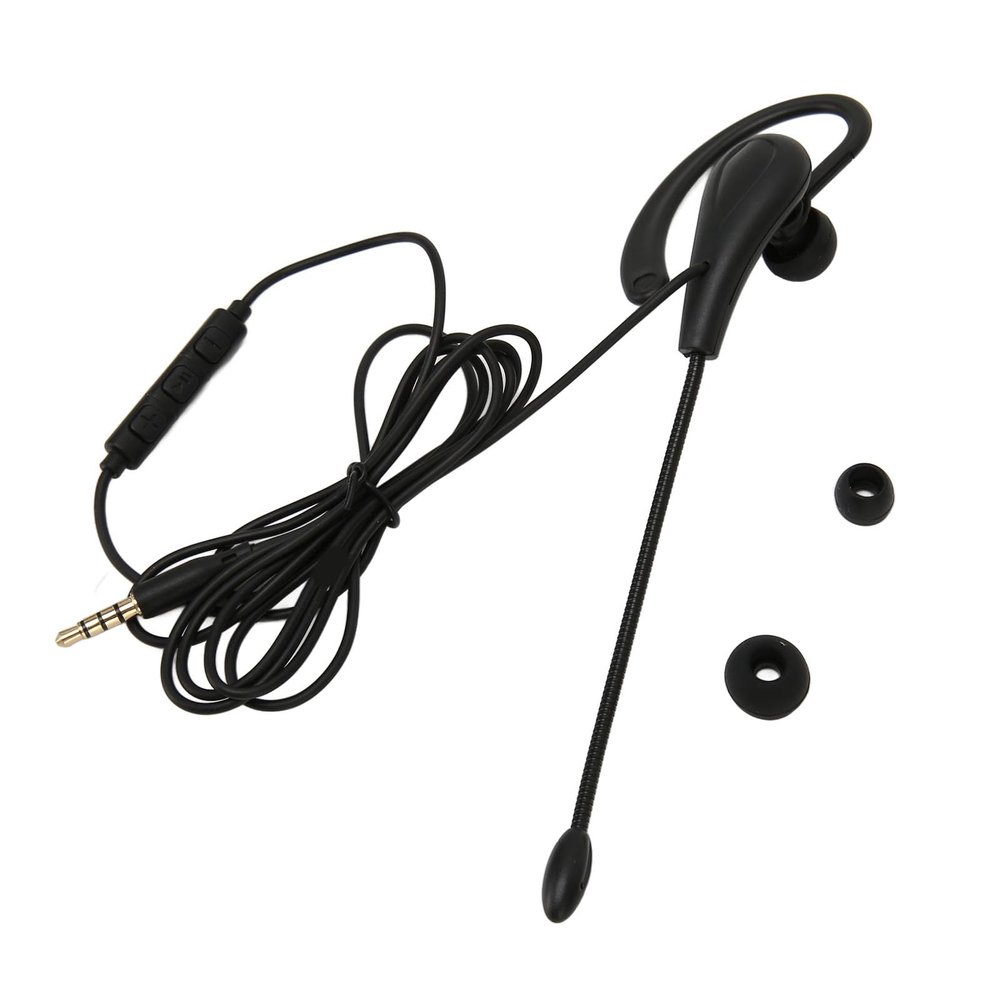 Keenso Single Ear Headset with Noise Cancelling Monaural Design for Insurance AgentsBlack (Type-C)