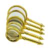 A Golden and Gold-Plated Gift with Reading and Newspaper Magnifying Glass in Hand view 2