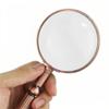 Classical Handheld Antique Bronze Magnifying Glass Optical Gift view 4