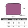 12 inch Portable Laptop Bag - Solid Color Grape red Printing Shockproof Laptop Inner Pocket for Business, Travel, School, Office view 4