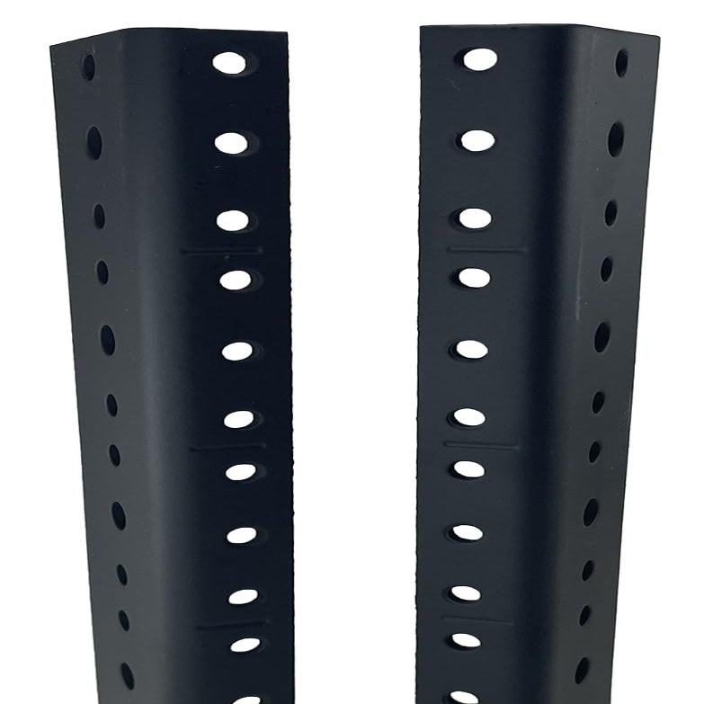 (1 Pair) Penn ELCOM Vertical Rack Rails with Screws (4U)